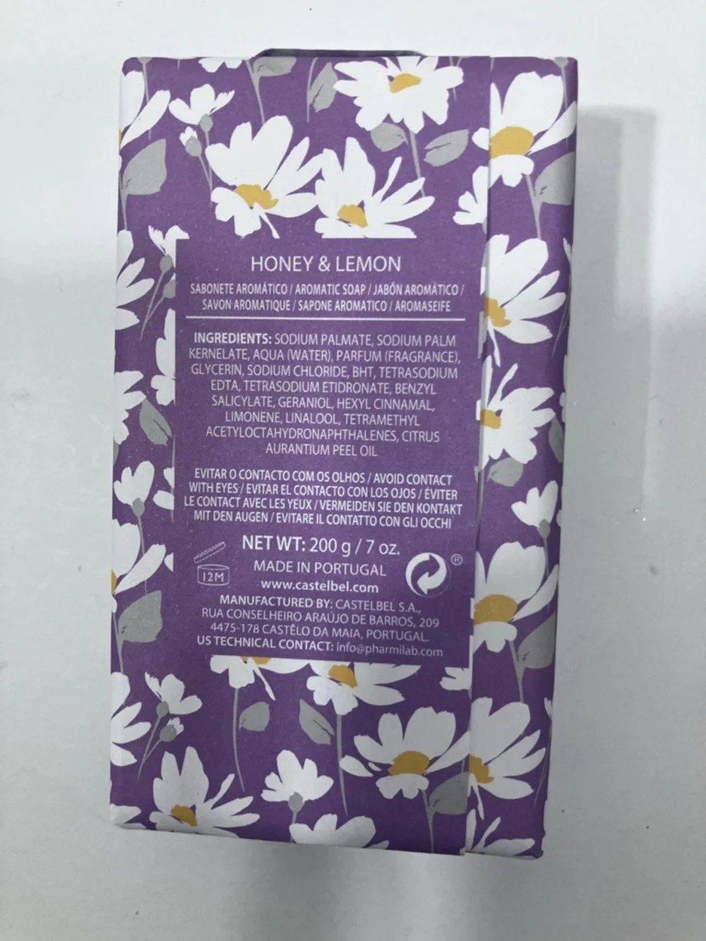 Castelbel Honey & Lemon Luxury Soap